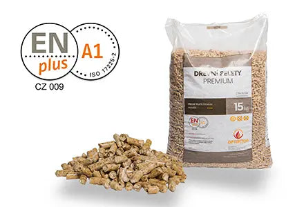 DŘEVĚNÉ PELETY PREMIUM ENPLUS A1, SMRK,1TUNA (1005KG)