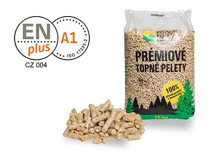 DŘEVĚNÉ PELETY PREMIUM PELLETS ENPLUS A1, SMRK,1TUNA (1005KG)